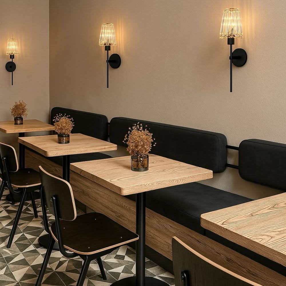 Wireless Crystal Wall Sconces Set of 2