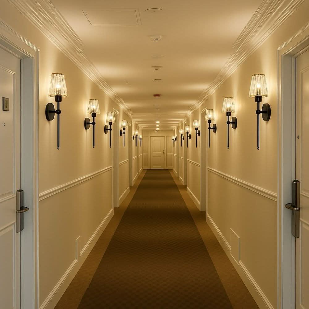 Wireless Crystal Wall Sconces Set of 2