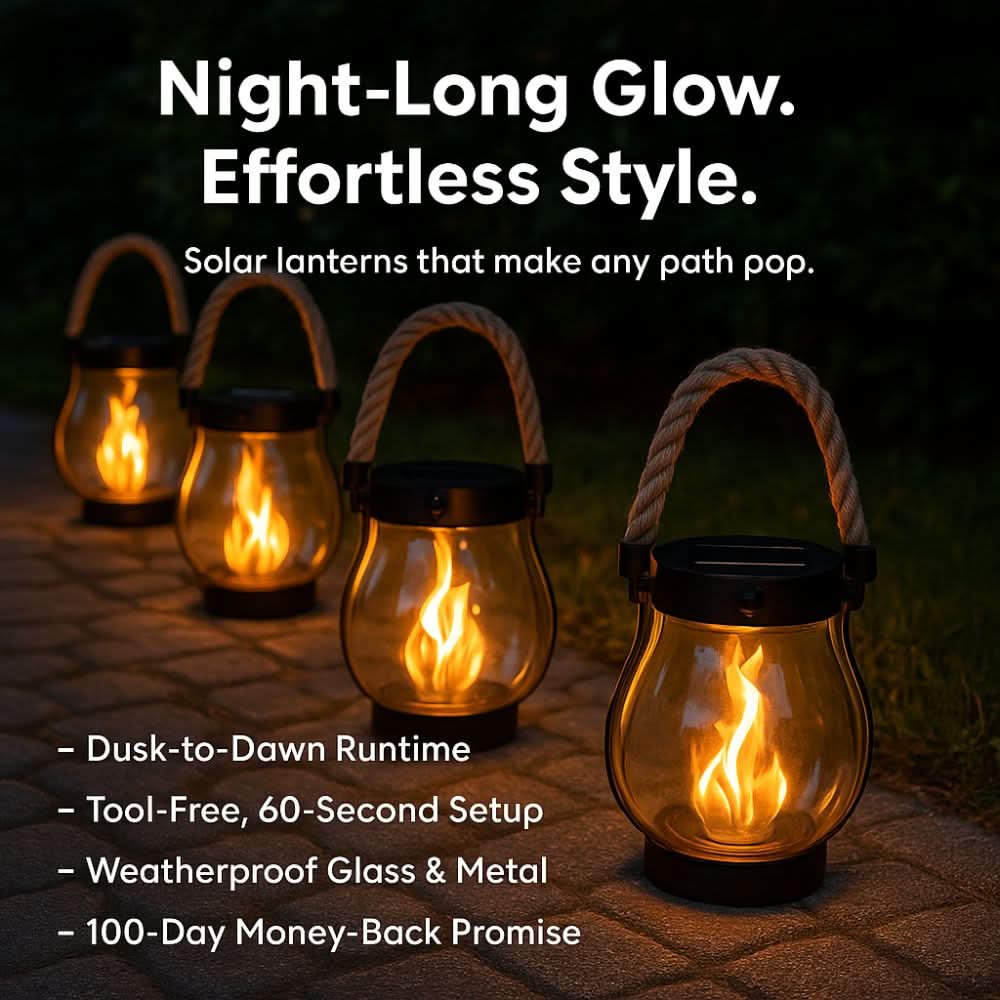 Iluminating™ – Solar-Powered Outdoor Lantern Lights