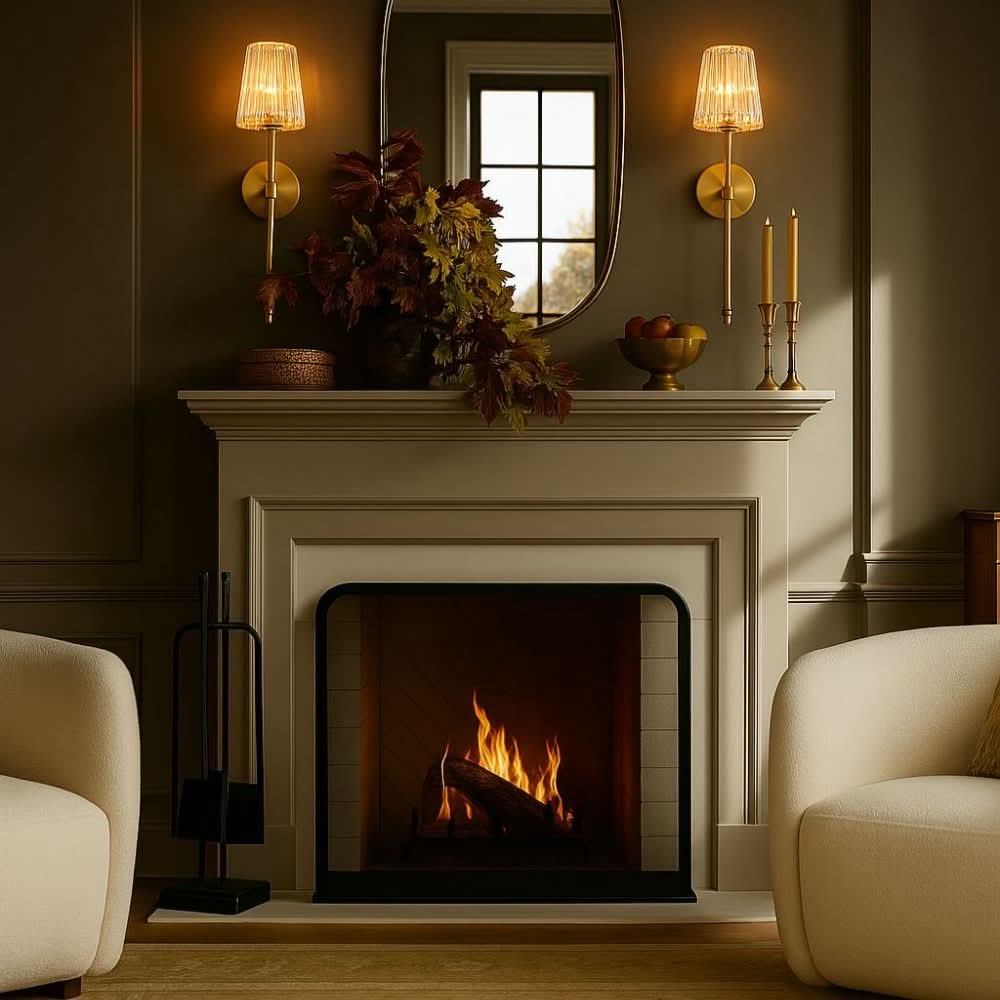 Wireless Crystal Wall Sconces Set of 2