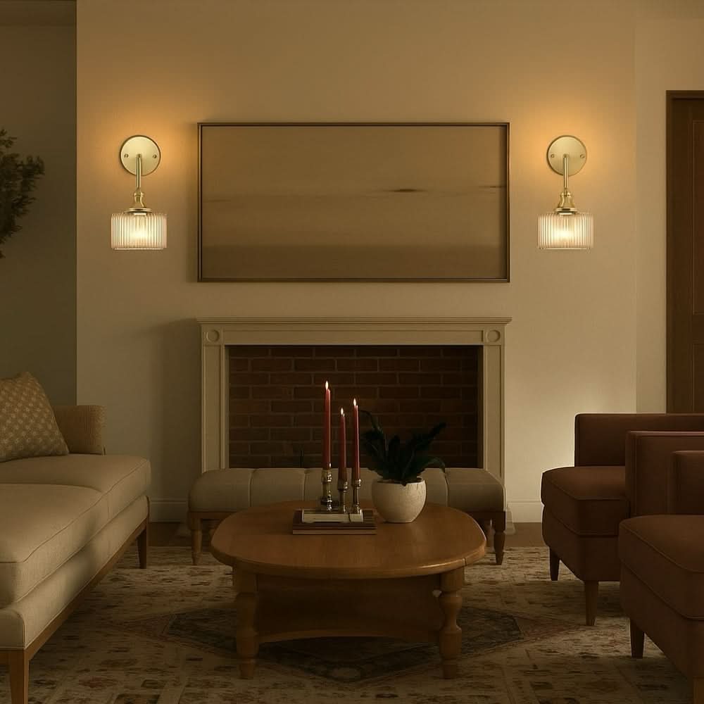 Vintage Wireless Wall Sconces Set of 2