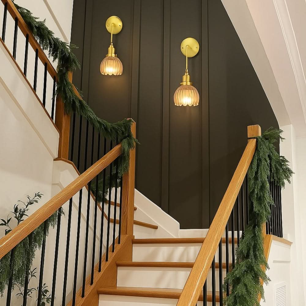 Vintage Wireless Wall Sconces Set of 2