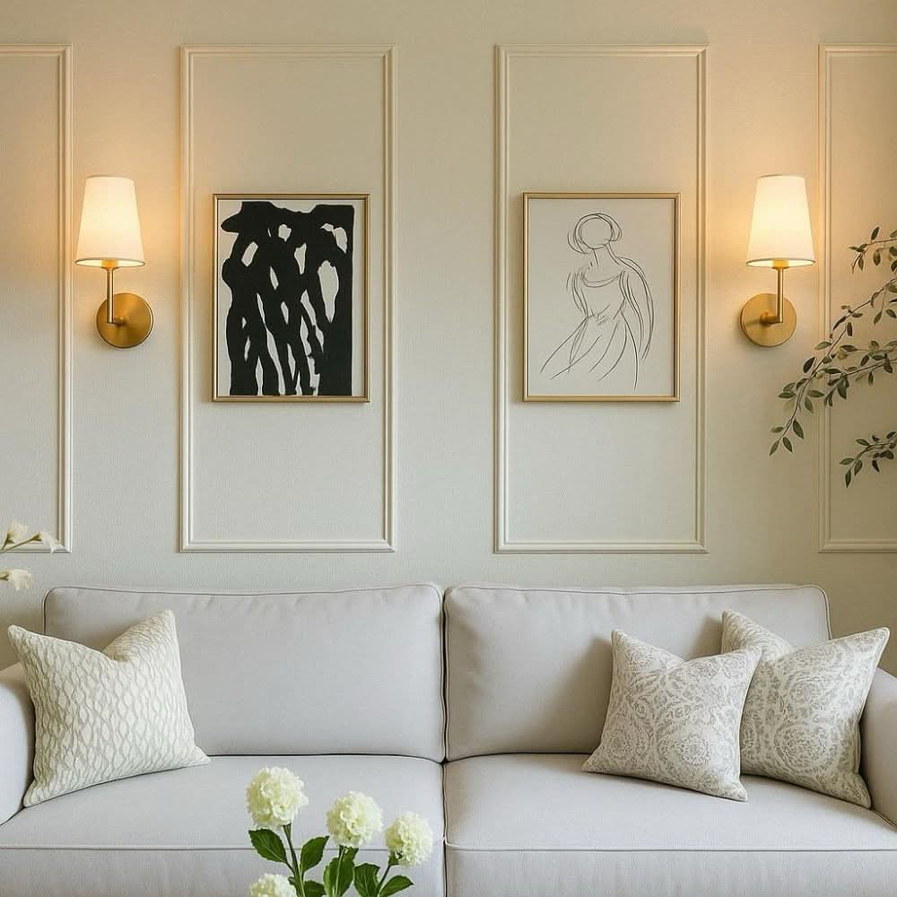 Wireless Fabric Wall Light (SET OF 2 + 2 BULBS FREE)