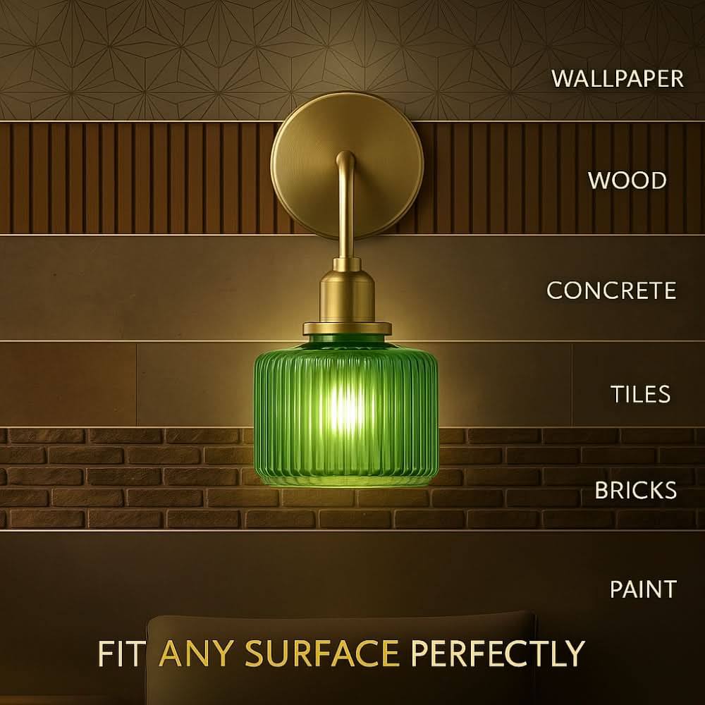 Vintage Wireless Wall Sconces Set of 2