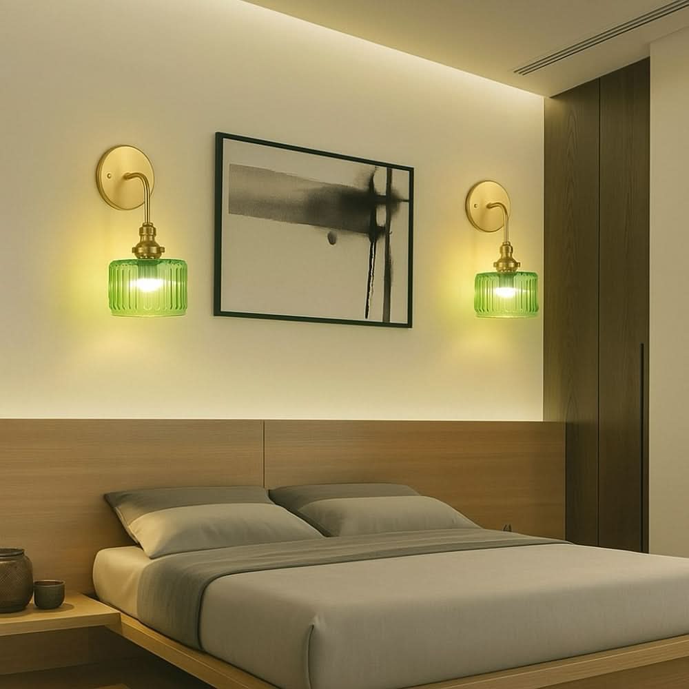 Vintage Wireless Wall Sconces Set of 2