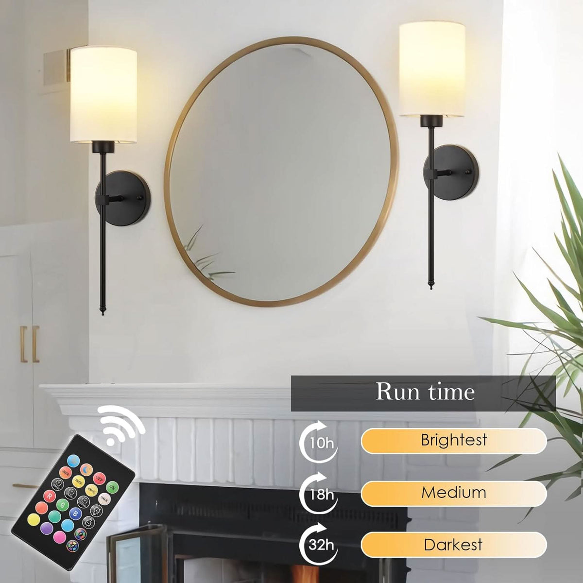 Iluminating™ Wireless Wall Sconces (SET OF 2 + 2 BULBS FREE)