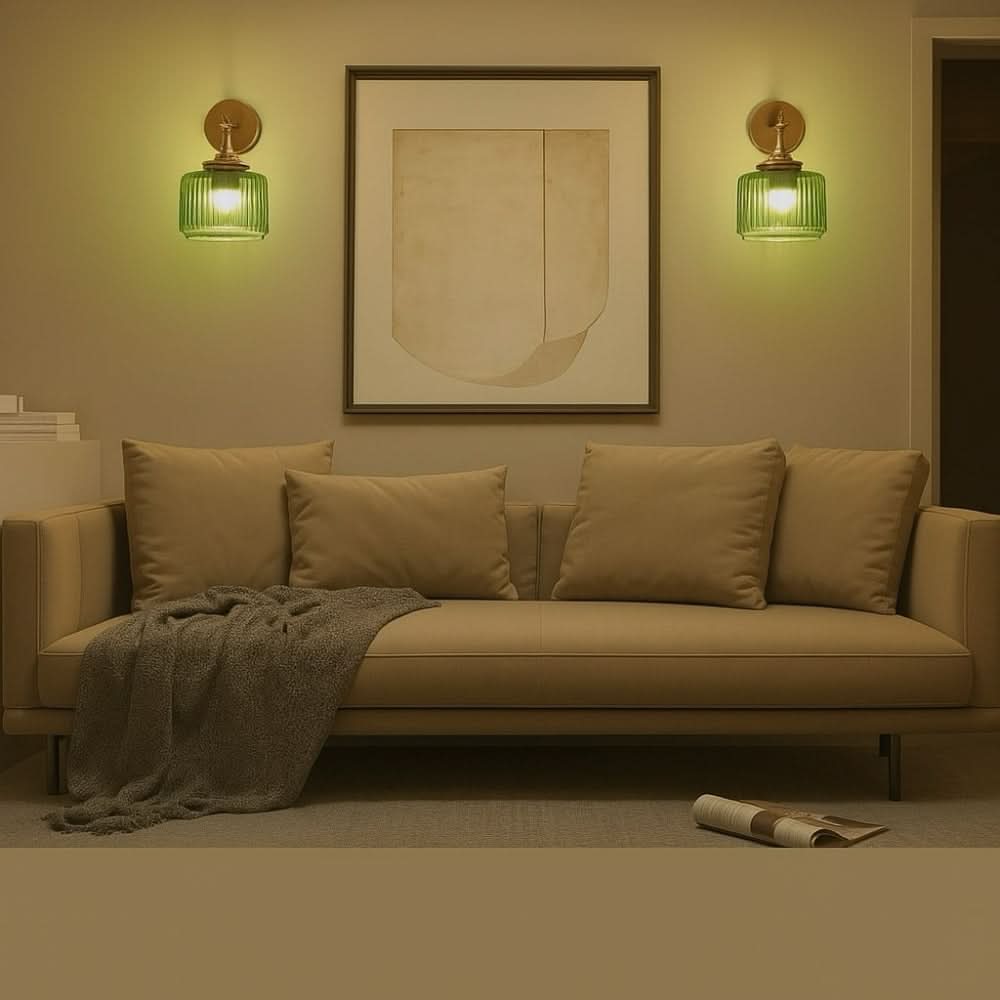 Vintage Wireless Wall Sconces Set of 2