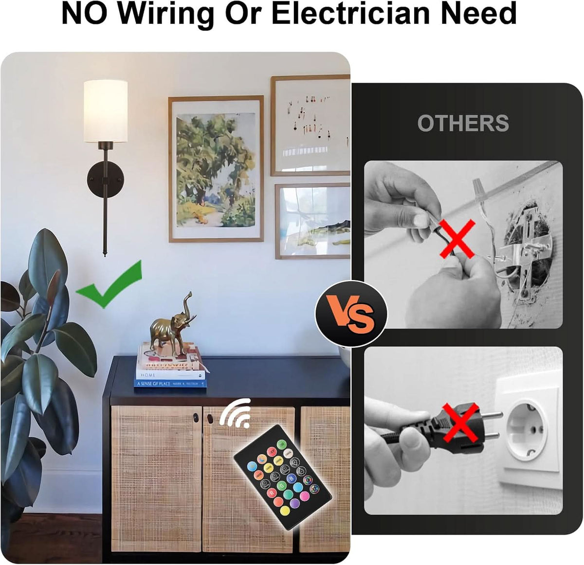 Iluminating™ Wireless Wall Sconces (SET OF 2 + 2 BULBS FREE)