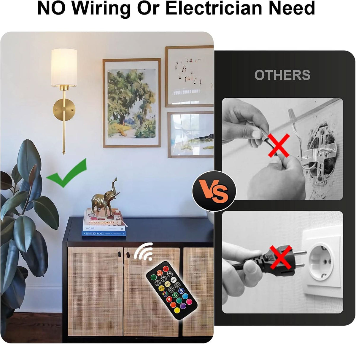 Iluminating™ Wireless Wall Sconces (SET OF 2 + 2 BULBS FREE)