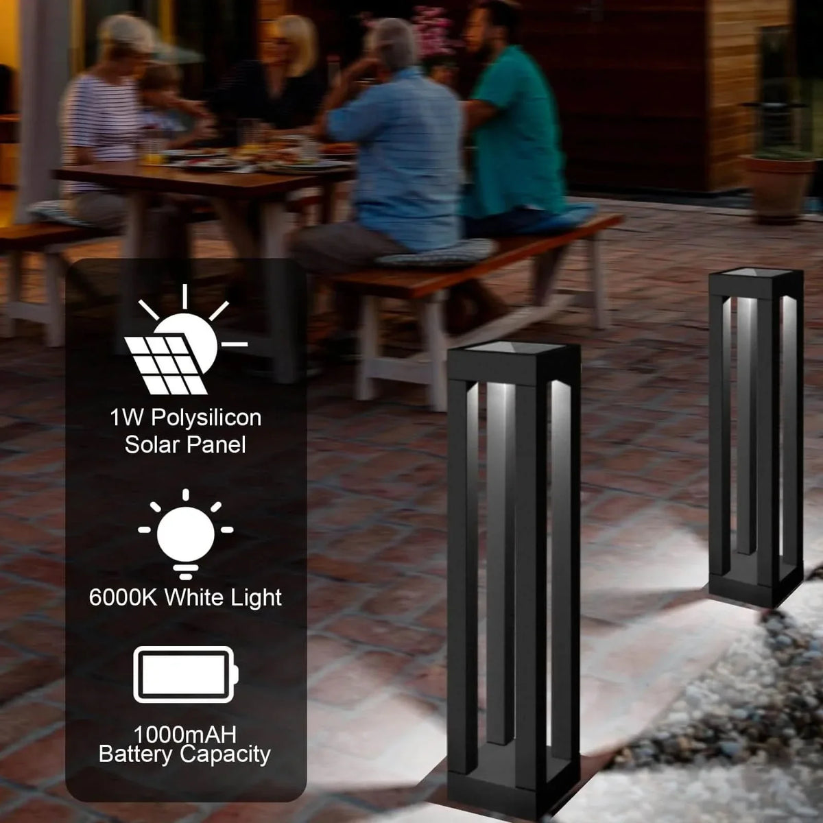 Outdoor Solar Lanterns (2 Packs)