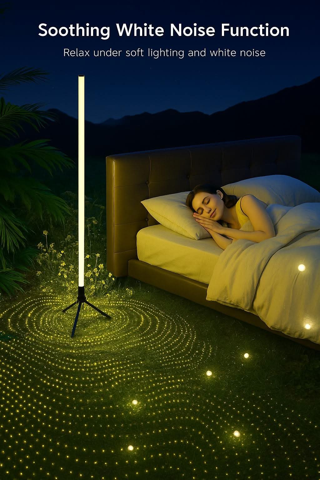 VibeBeam™ – Nordic RGB Tripod Floor Lamp