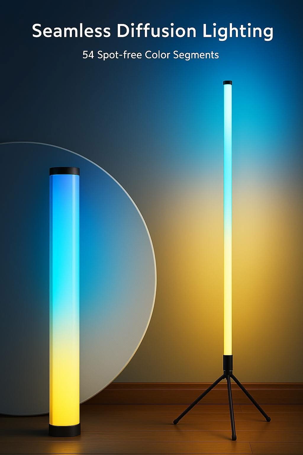 VibeBeam™ – Nordic RGB Tripod Floor Lamp