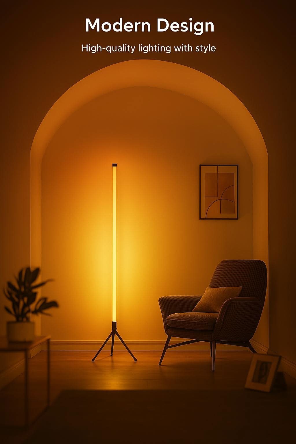 VibeBeam™ – Nordic RGB Tripod Floor Lamp