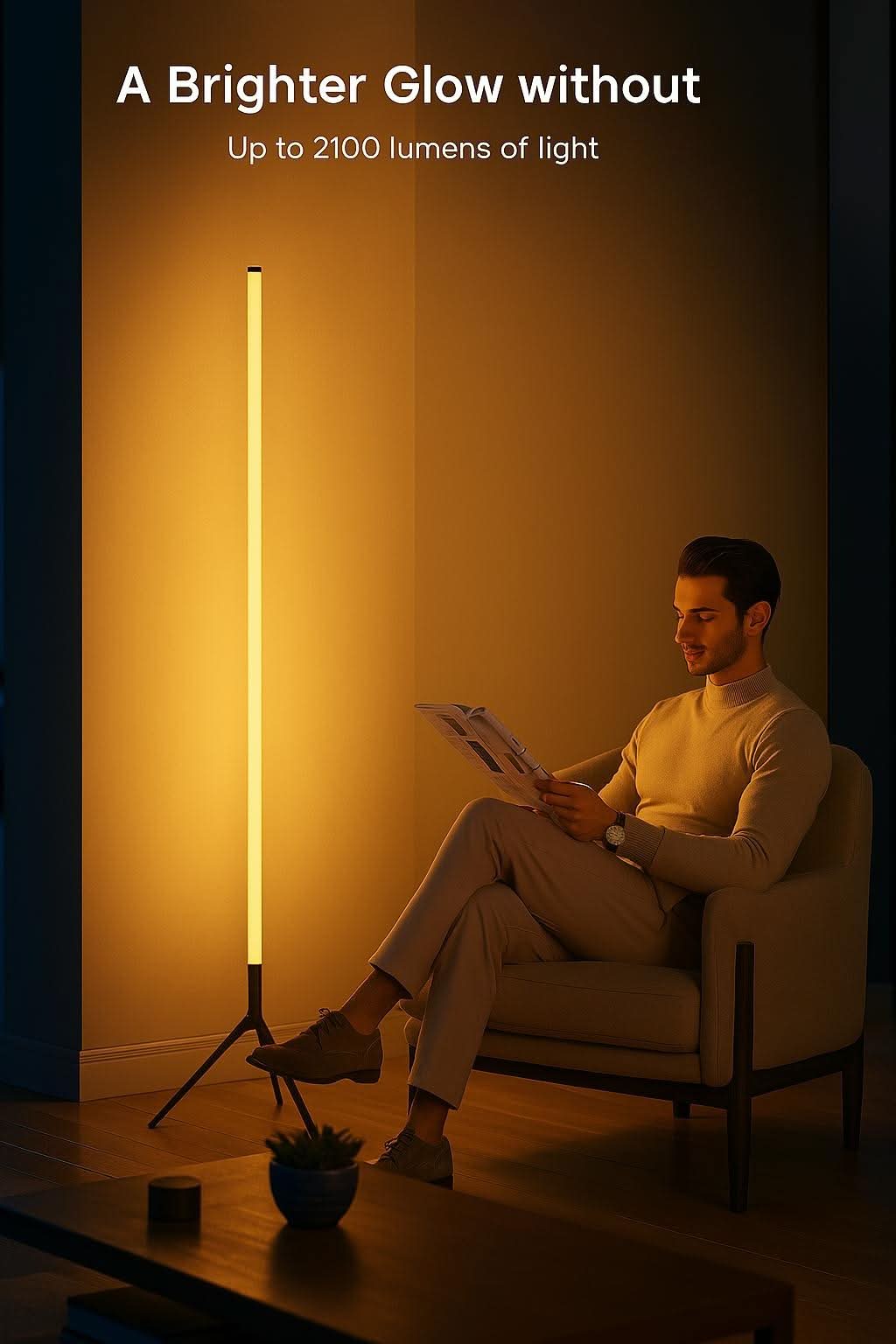 VibeBeam™ – Nordic RGB Tripod Floor Lamp