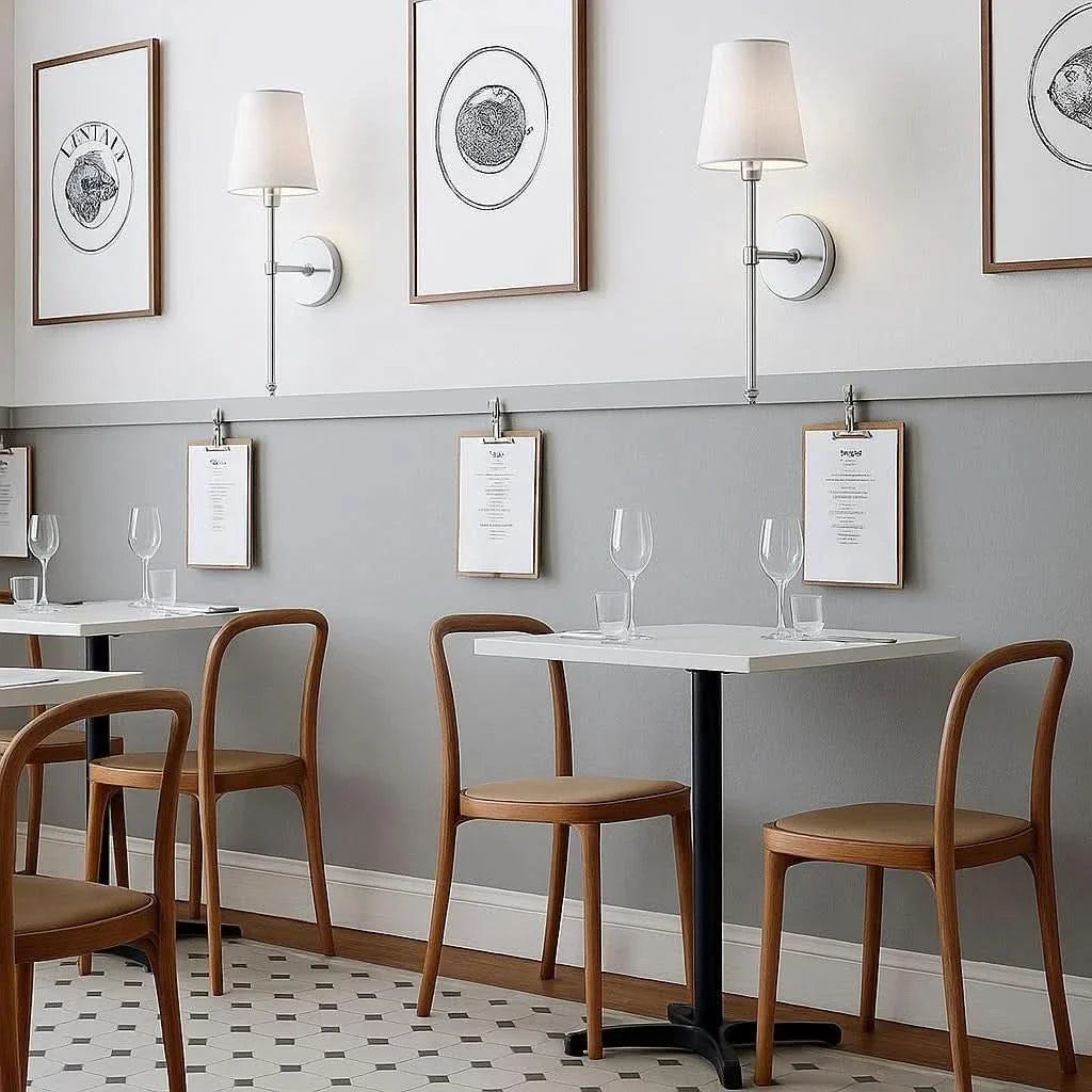 Wireless Fabric Wall Light (SET OF 2 + 2 BULBS FREE)